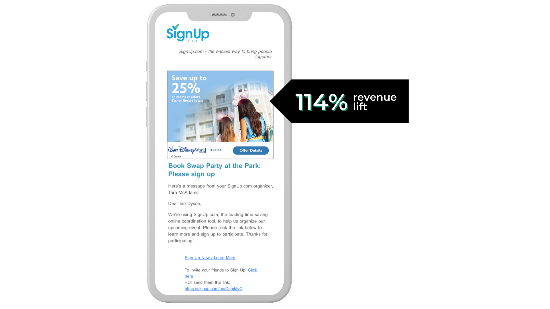 SignUp.com Email Example